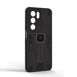 Чехол для Realme C73 5G, Proover, черный, с подставкой и магнитом, противоударный, ударопрочный, бронированный, панель-накладка, защита всего корпуса, термополиуретан (TPU) + поликарбонат (PC), ArmorStandart (ARM86769) - мініатюра 2