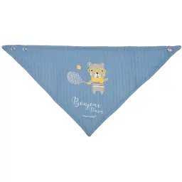 Слинявчик мусліновий Canpol babies Bonjour Paris, блакитний, 2 шт. (26/900_blu) - мініатюра 4