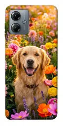 TPU чохол Demsky Flowery labrador для Motorola Moto G14