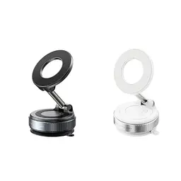 Автотримач XO C169 + Vacuum suction cup locking magnetic suction bracket (with magnet ring) Чорний - мініатюра 2