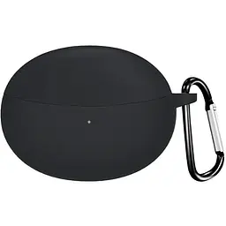 Чохол-накладка DK для Oppo Enco Free 3 Silicone Candy Friendly з карабіном (016036) (black)