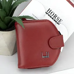 Гаманець жіночий шкіряний маленький Horse Imperial 001B червоний