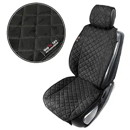 Накидка для сидіння Алькантара Verona Premium L Чорна 1 шт (Оригінал)