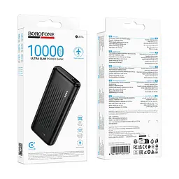 Зовнішній аккумулятор BOROFONE BJ81A Astute power bank(10000mAh) чорний - мініатюра 2