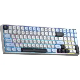 Клавіатура Aula S100pro RGB KRGD Brown Switch Wireless/Bluetooth/Type-C UA White/Black (6948391205755) - мініатюра 3