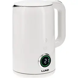 Електрочайник Lund з терморегулятором білий 1.7 л (68223) - мініатюра 2