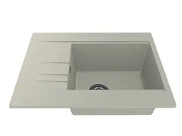 Кухонна мийка гранітна Miraggio Bodrum 650 jasmine 649x500x220 00206803, Береза - мініатюра 2