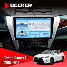 Штатна магнітола Toyota Camry 2015-2018 Decker D10-010 6x128, DSP, 4G, 2K Decker (НФ-00009365)