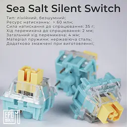 Клавіатура Epomaker TH80 PRO V2 Sea Salt Silent Black механічна бездротова (TH80-PROV2-B-SS) - мініатюра 19