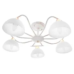 Люстра стельова Brille вінтаж в спальню E14 40W WH (LK-636C/5)