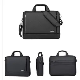 Сумка для ноутбука Digital Acer протиударна 15.6-17 Чорна (IBN017B5) - мініатюра 2