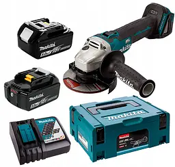 Шліфмашина кутова акумуляторна Makita DGA504RTJ (125 мм, 8500 об/хв, BL, LXT)