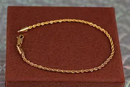Браслет Xuping Jewelry канатик 19 см золотистий