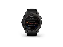 Смарт-годинник Garmin Fenix 7X Sapphire Solar Carbon Gray DLC Titanium with Black Band (010-02541-10/11) - мініатюра 2