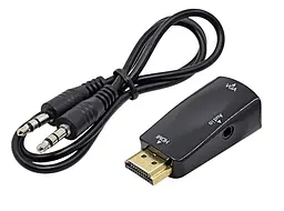 Адаптер STLab HDMI (PC/laptop) - VGA F(Monitor) для підкл. PS3/PS4, аудіо-кабель у комплекті