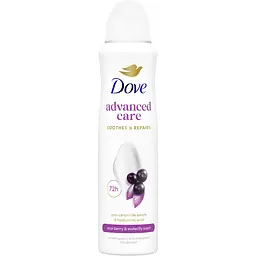 Антиперспірант аерозоль Dove Advanced Care Ягоди асаї та водяної лілії 72 години 150 мл