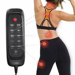 Масажна накидка 4FIZJO Shiatsu багатофункціональна, з підігрівом Black (P-5905973403528) - мініатюра 10