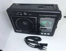 Радіоприймач акумуляторний всехвильовий працює від мережі 220V та батарейок 4*R20 MP3 USB FM 88-108MHz радіо Golon RX-99UAR - мініатюра 7