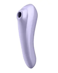 Вібратор з вакуумним стимулятором клітора Satisfyer Dual Pleasure бузковий - мініатюра 4