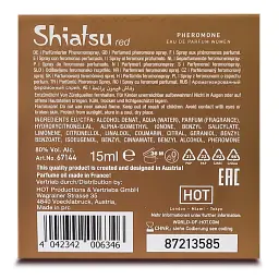 Духи жіночі з феромонами Hot Shiatsu Pheromone Fragrance Women Red 15 мл - мініатюра 5