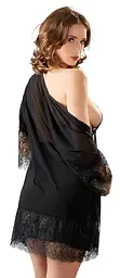 Комплект Cottelli Collection Lingerie Chemise Set XL чорний - мініатюра 3