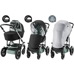 Комплект від непогоди для коляски Britax-Romer Smile 5Z з 2 дощовиками і москітною сіткою (2000038011)