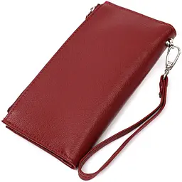 Стильний та яскравий жіночий гаманець-клатч ST Leather 19433 бордовий - мініатюра 6