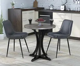 Круглий обідній стіл Ральф Loft Design Діаметр 70 см (Дуб Палена)