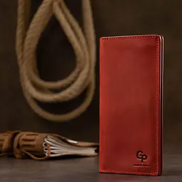 Шкіряне жіноче матове портмоне Grande Pelle 11512 червоний - мініатюра 8