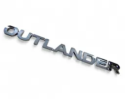 Емблема напис Outlander для Mitsubishi Хром 163х14 мм (на скотчі) 7415A401 - мініатюра 3
