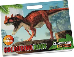 Розмальовка Dinosaur Expedition з наліпками розвивальна А4 (961028)