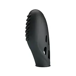 Насадка Pretty Love Gilo Finger Vibrator Black на палець, 7.8х2.8см чорний - мініатюра 3