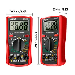 Цифровий мультиметр ANENG DM850, V, A, R, функція hFE (AN-DM850) - мініатюра 4