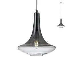 Підвісний світильник Redo DECANTER SU 1X42W E27 D265 SMOKY GREY SHADOW (5.1.1) 01-1623