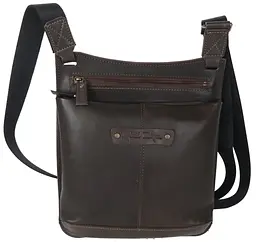 Чоловіча сумка Mykhail Ikhtyar 24х26х3 см Коричневий (45041 New brown)