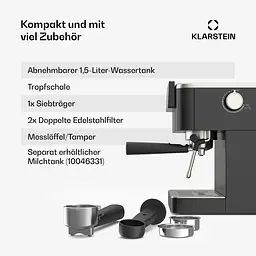 Кавоварка Klarstein SteelPresso Touch (10046502) - мініатюра 2