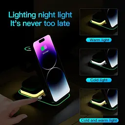 Зарядка Qi 4in1 Magnetic Wireless Charger XYJ A8 |Phone, Apple Watch, AirPods| - мініатюра 3