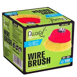 Щітка торцева Alloid Building Tools кручений дріт 100 мм (WB-10100) - мініатюра 3