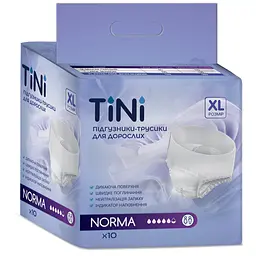 Підгузники-трусики для дорослих TINI Norma розмір XL 10 шт.