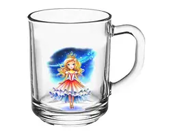 Чашка FARGLASS 250мл Green tea Веселі малюки Принцеса