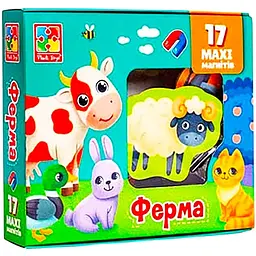 Набір магнітів Vladi Toys Maxi Ферма 17 шт. VT3106-24 