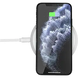 Бездротовий зарядний пристрій Hoco Powerful 15W Wireless Fast Charger CW26 White [733818] [97877] - мініатюра 3