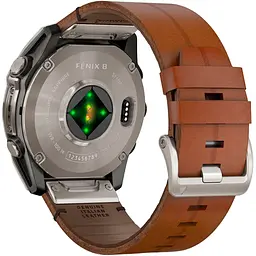 Смарт-годинник Garmin Fenix 8 AMOLED Sapphire 51mm Titanium with Chestnut Leather Band [010-02905-40] [115083] - мініатюра 6