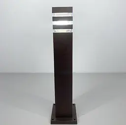 Вуличний ліхтар-стовп в корпусі кольору Coffee 80 см | Line F | Арт. 8024 80CM CF (стовп) - мініатюра 3