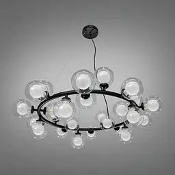 Люстра у стилі Loft бульбашки LQ7061/25BK