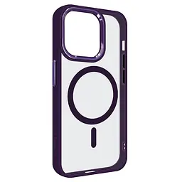 Чехол Apple iPhone 14 Pro, Unit MagSafe, фиолетовый, прозрачный, магсейф, ударопрочный, магнитный, панель-накладка с поддержкой MagSafe, с поддержкой беспроводной зарядки, TPU+PC, защита всего корпуса, ударопрочный, ArmorStandart (ARM66954)