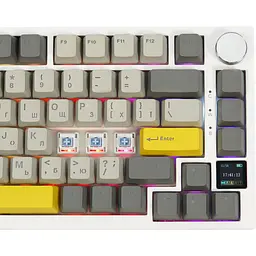 Клавіатура Epomaker AK820 Pro Flying Fish White механічна бездротова (AK820-PRO-W-FF) - мініатюра 11