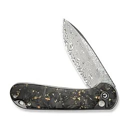 Ніж складаний кишеньковий Civivi Elementum II, (7.5 см) Damascus/карбоновий Fiber & Resin - мініатюра 4