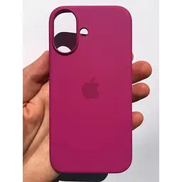 Оригінальний силіконовий чохол Apple Silicone Case MagSafe для iPhone 16 (6.1") Fuchsia MYY53ZM/A - мініатюра 4