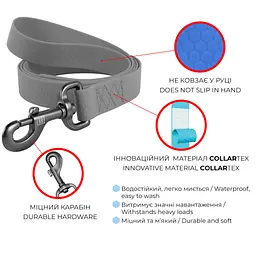 Повідець для собак WAUDOG Waterproof M Ш 20 мм Д 305 см чорний (27361) - мініатюра 5